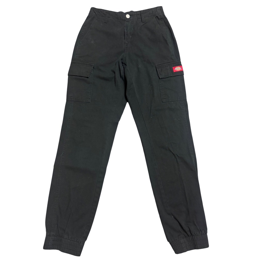 Dickies Girl Black Cargo Jogger Pants XS Cotton Utility Workwear J1189LW